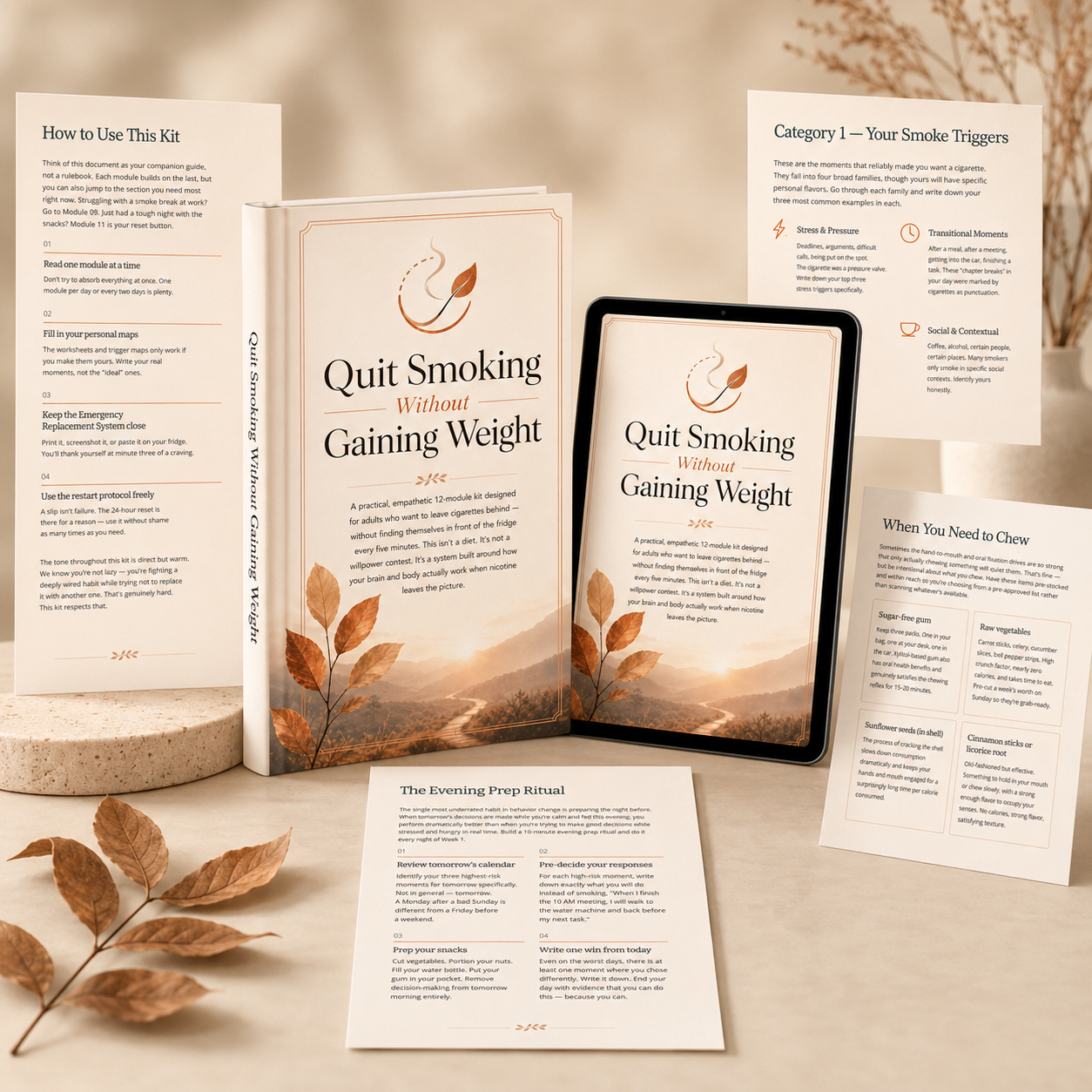 Quit Smoking Without Gaining Weight — the main 12-module program.